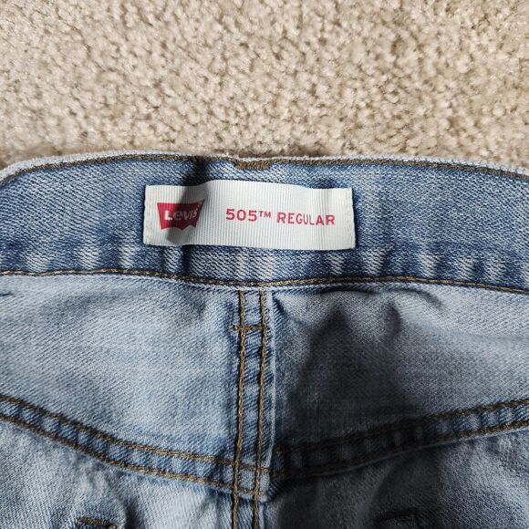 LEVI'S 505 Jeans Youth Boys 18 Reg 29x25 Straight Leg #56 - Picture 3 of 11